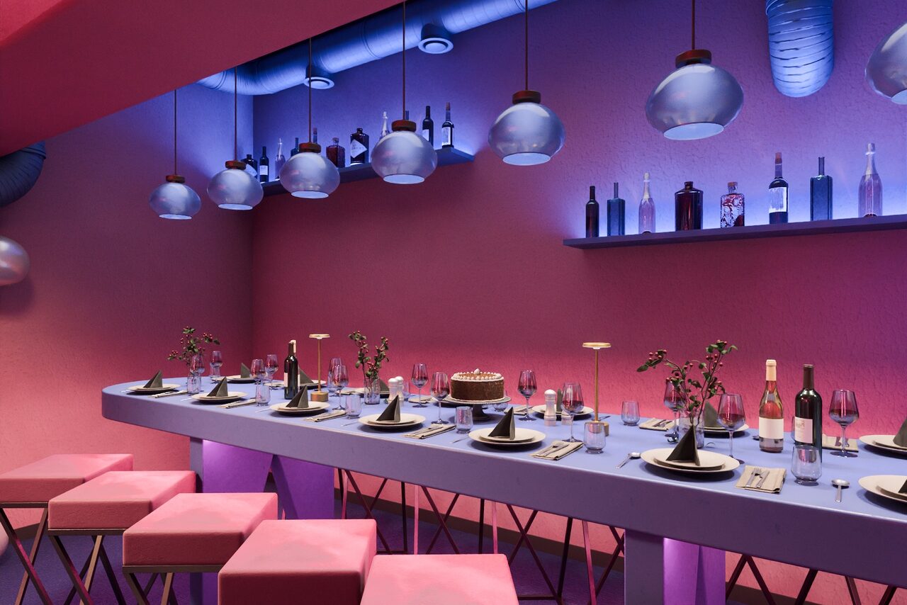 Арендовать Лофт-центр Б69. Зал Неон бар с верандой на крыше