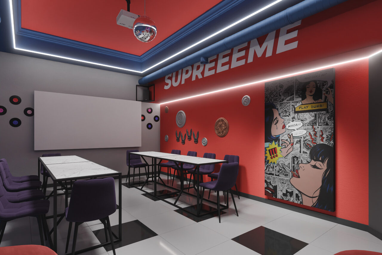 Арендовать Лофт-центр Б69. Зал Pop Art с верандой на крыше