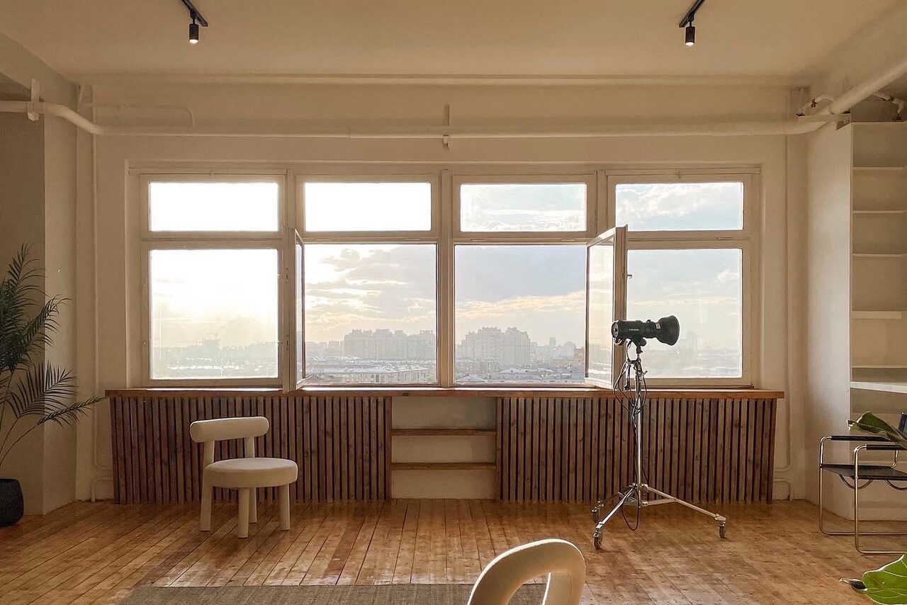 Арендовать Студия с панорамным видом на Москву 