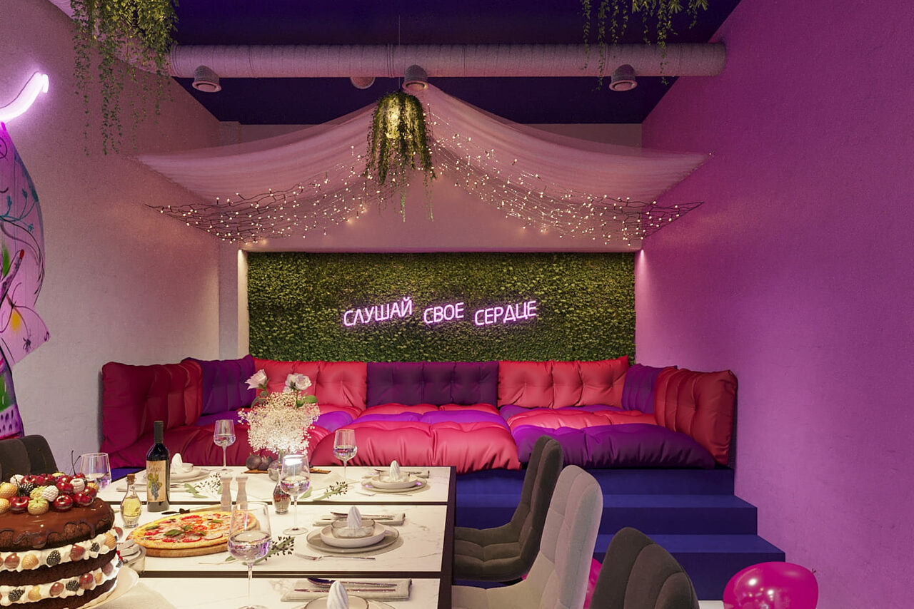 Арендовать Лофт-центр Б69. Зал Подушка Пати с верандой на крыше