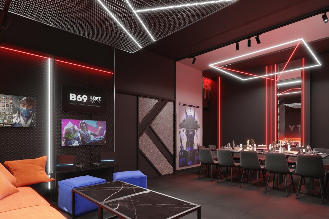 Арендовать Лофт-центр Б69. Зал Арена с верандой на крыше