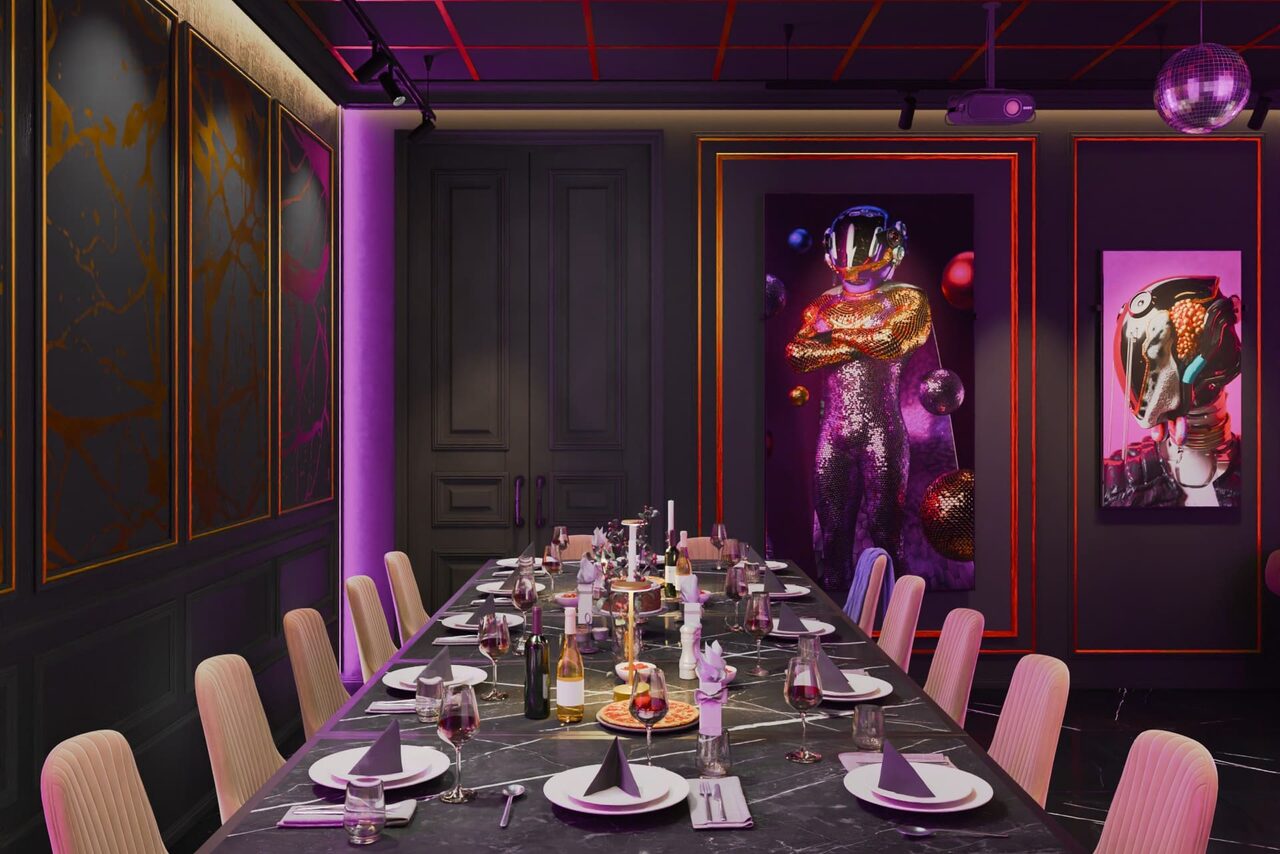 Арендовать ИглуБар. Black Antique. Стильный лофт в тёмных тонах