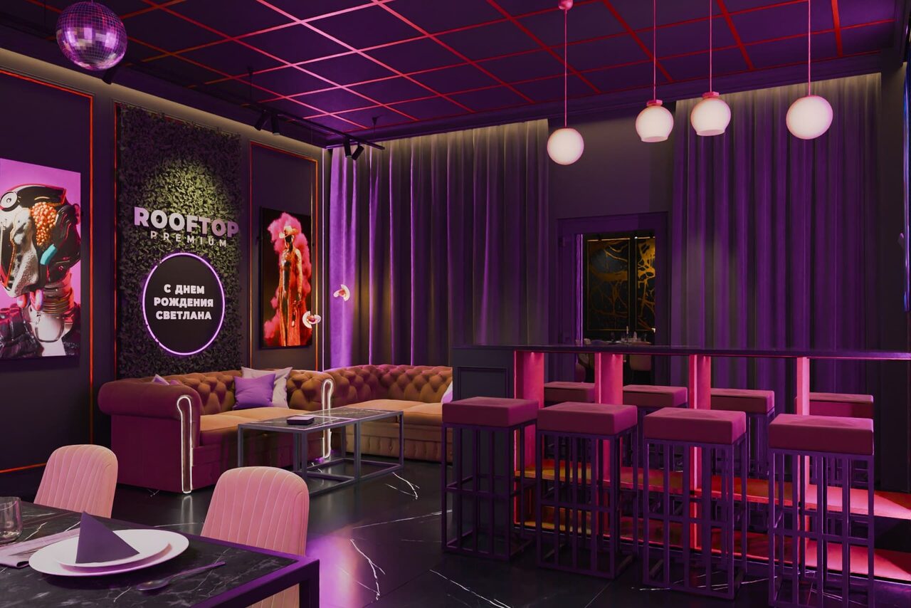 Арендовать ИглуБар. Black Antique. Стильный лофт в тёмных тонах