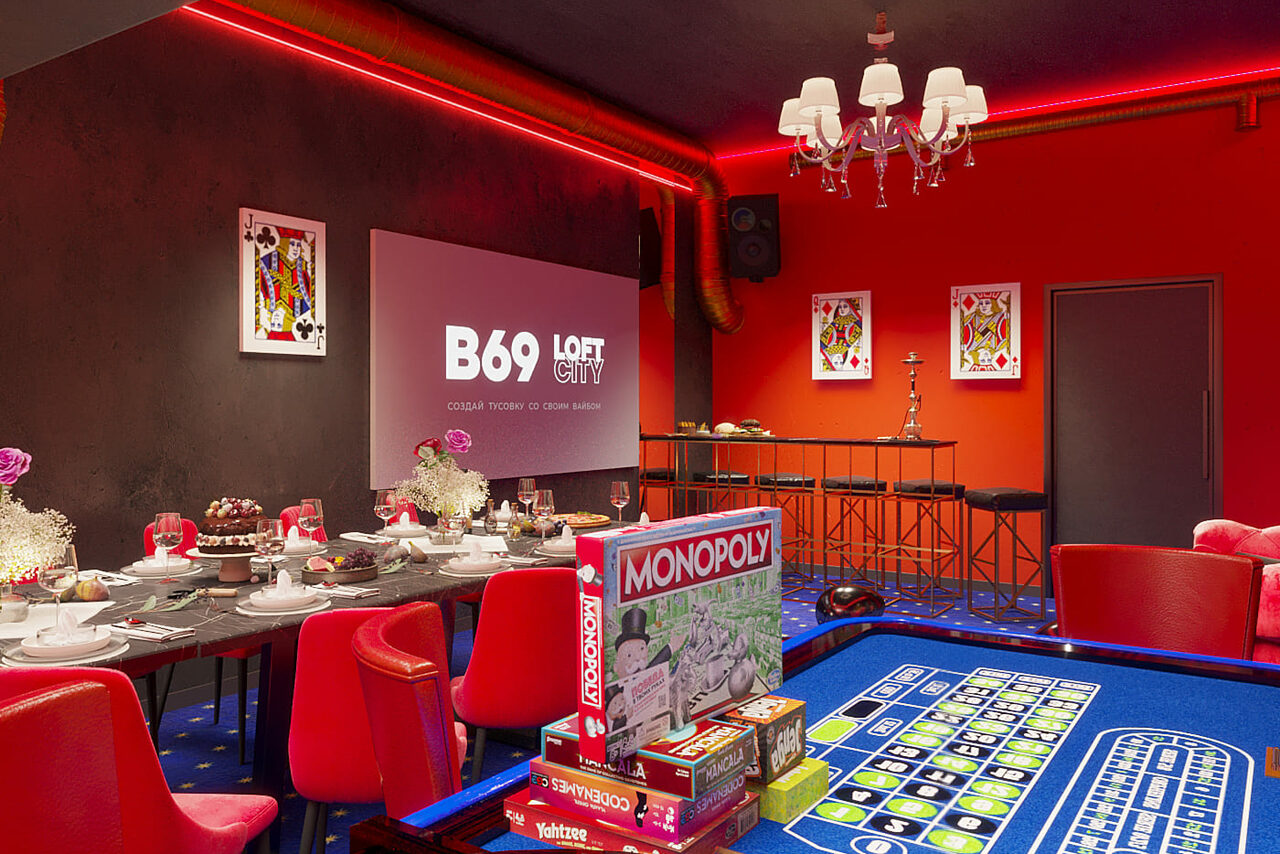 Арендовать Лофт-центр Б69. Зал Вегас с верандой на крыше