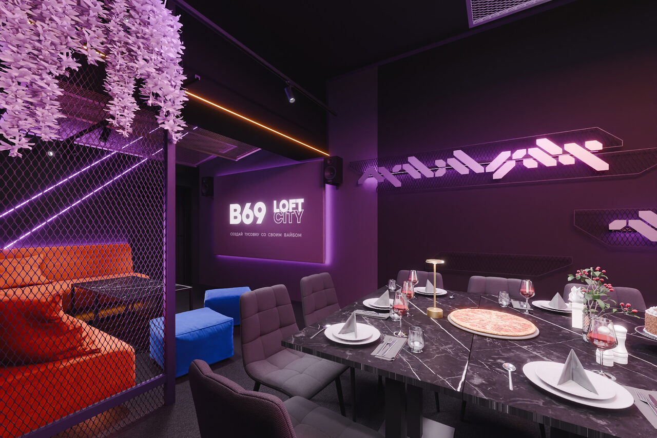 Арендовать Лофт-центр Б69. Зал Бэнкси с верандой на крыше