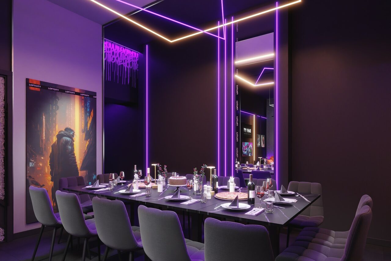 Арендовать Лофт-центр Б69. Зал Нейросеть с верандой на крыше