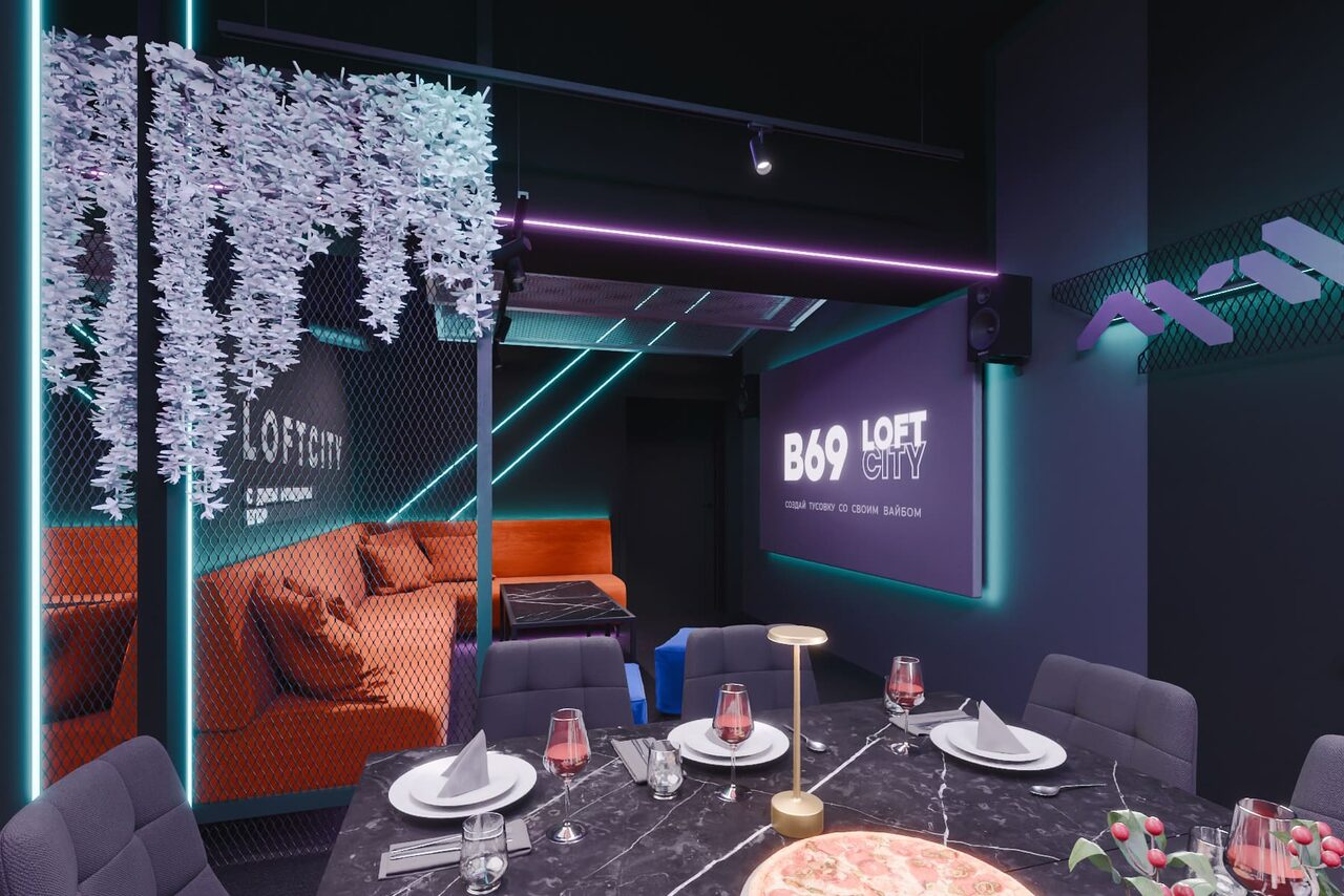 Арендовать Лофт-центр Б69. Зал Материя с верандой на крыше