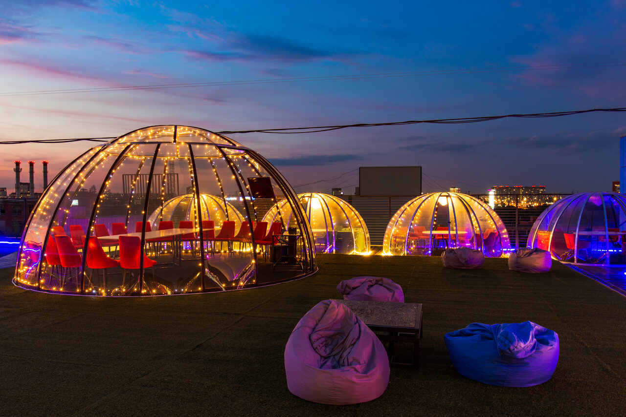 Арендовать Уютный купол на крыше 
