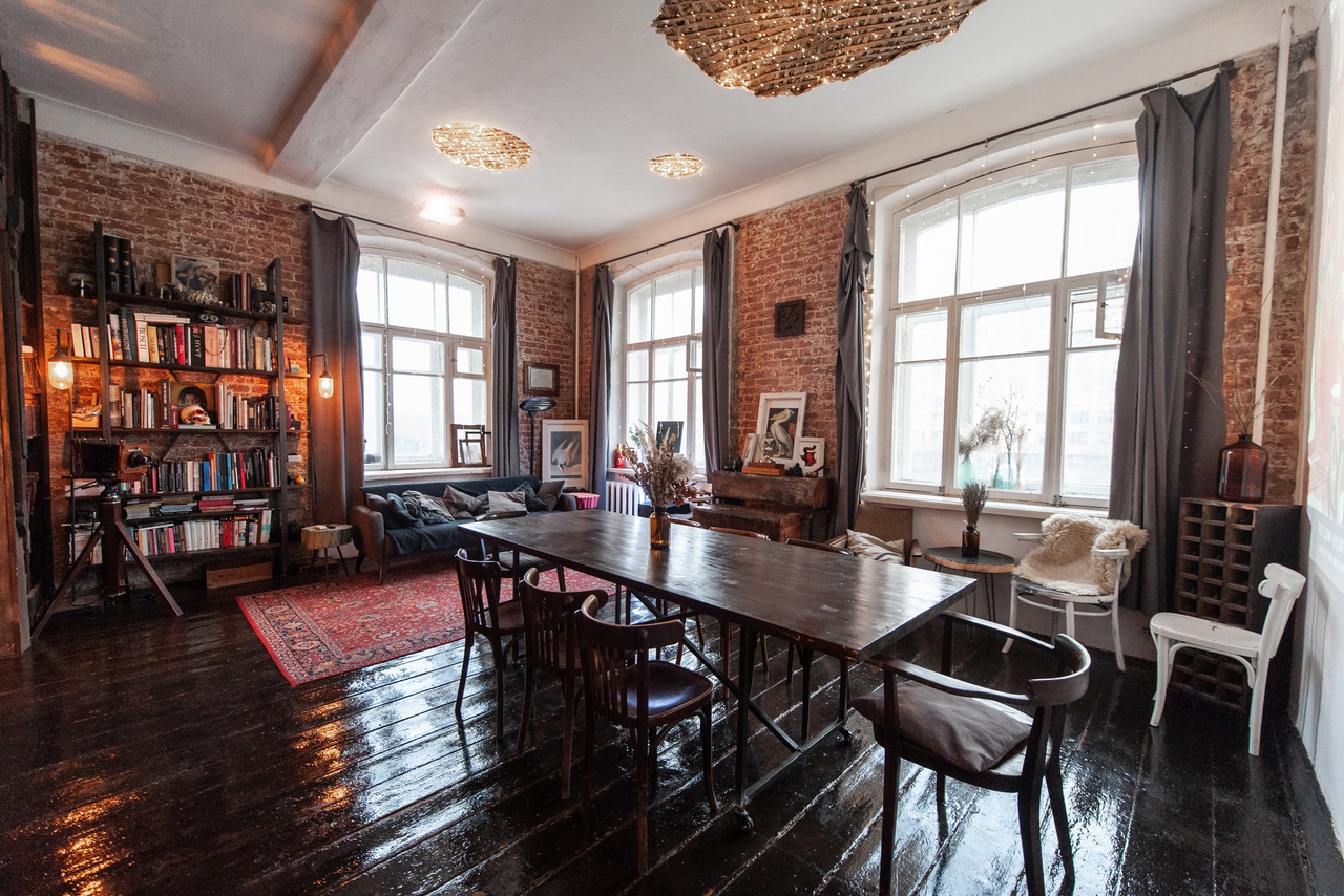 Арендовать ЛОФТ НА ЯУЗЕ Уютный лофт Москвы с видом на Яузу