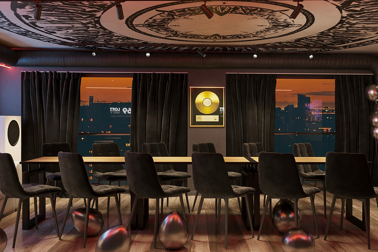 Арендовать Лофт-центр Б69. Зал Октава с верандой на крыше