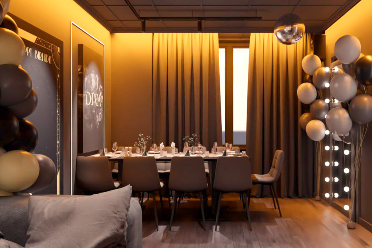 Арендовать Оникс. Стилизованный лофт-зал