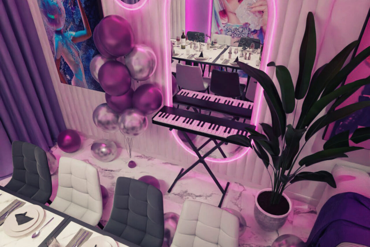 Арендовать Чил лофт. Яркий лофт-зал для девичников