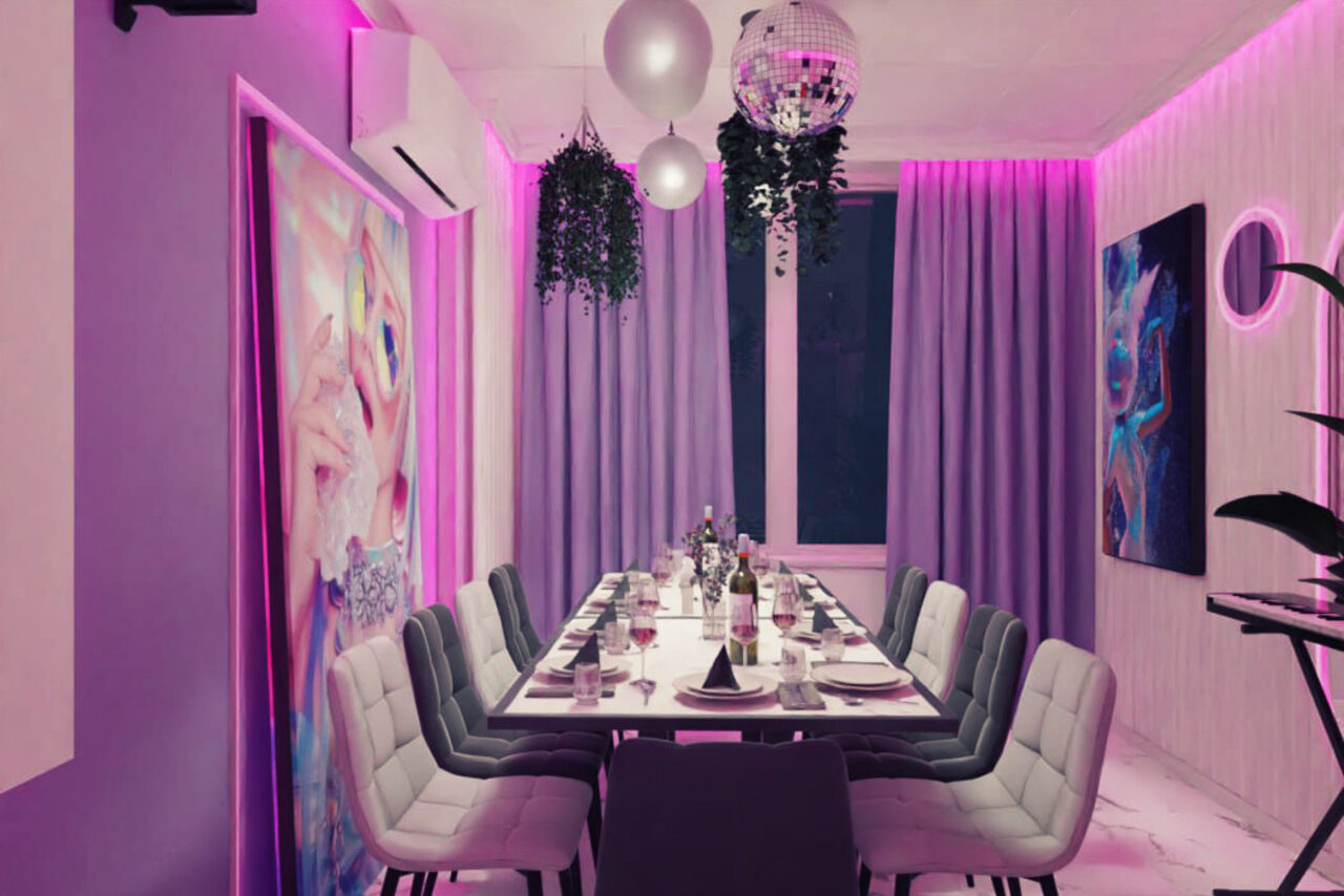 Арендовать Чил лофт. Яркий лофт-зал для девичников