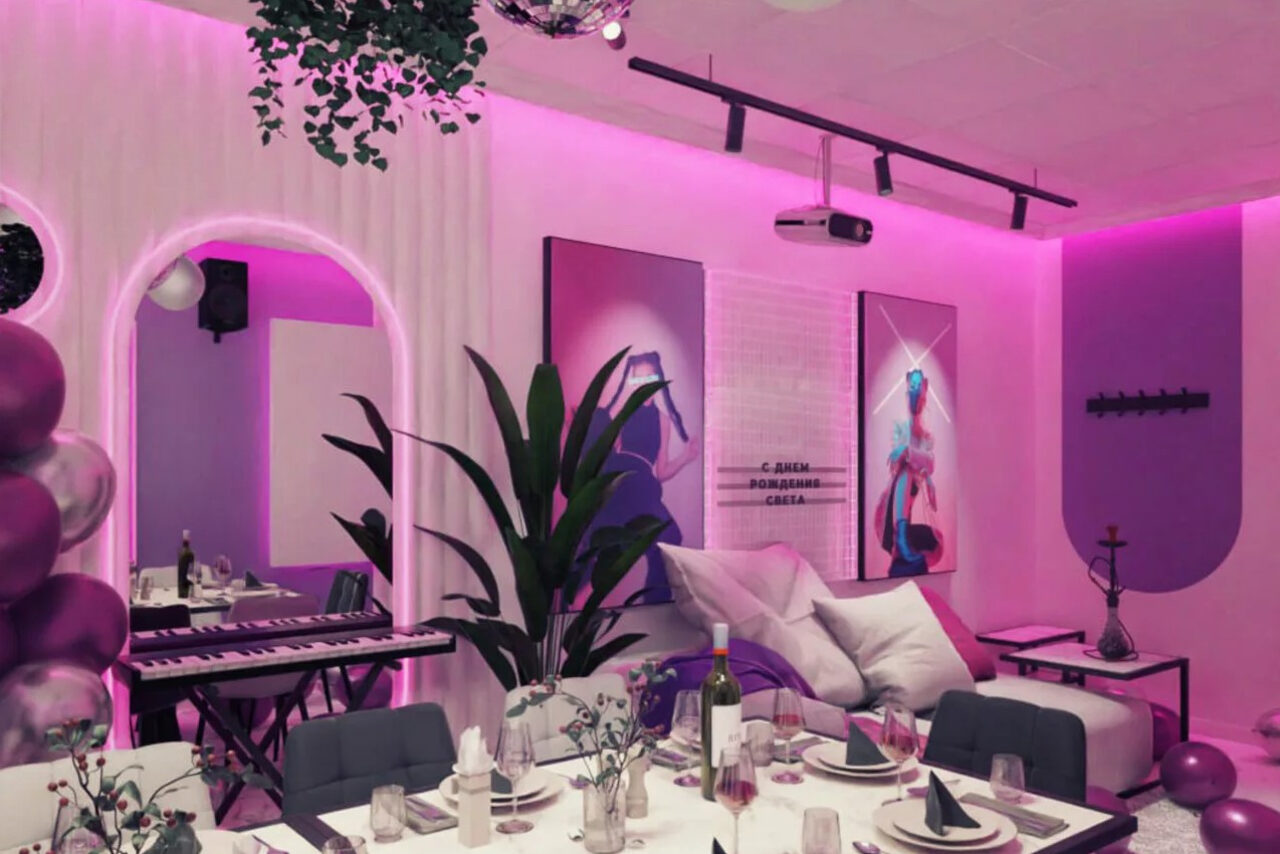 Арендовать Чил лофт. Яркий лофт-зал для девичников