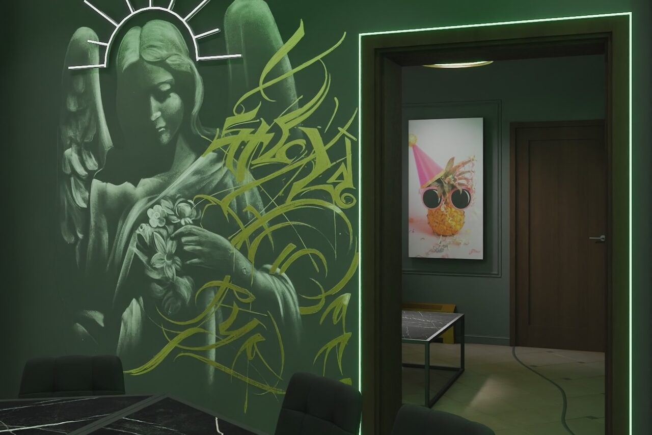 Арендовать ИглуЛофт. Лилиум. Тёмный лофт-зал с оттенками зелени