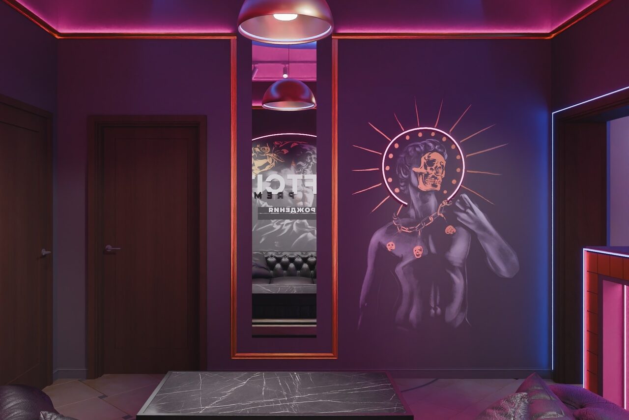 Арендовать ИглуЛофт. Свифт. Античный лофт-зал с неоном