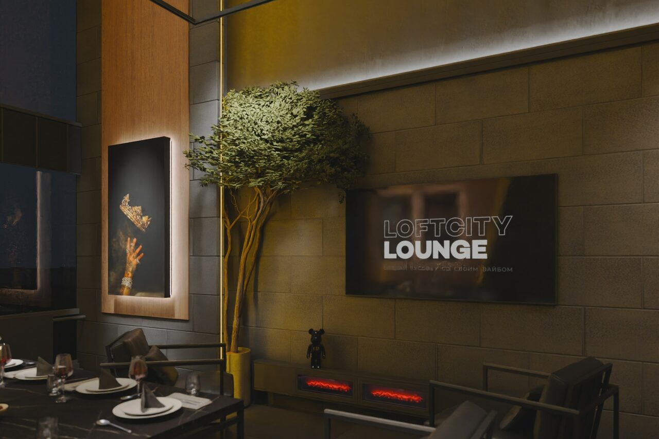 Арендовать Дизайнерский лофт в темных тонах с верандой на крыше