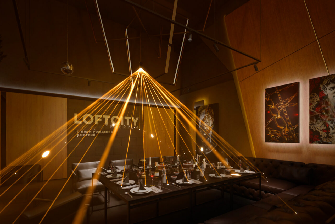 Арендовать Дизайнерский лофт в темных тонах с верандой на крыше