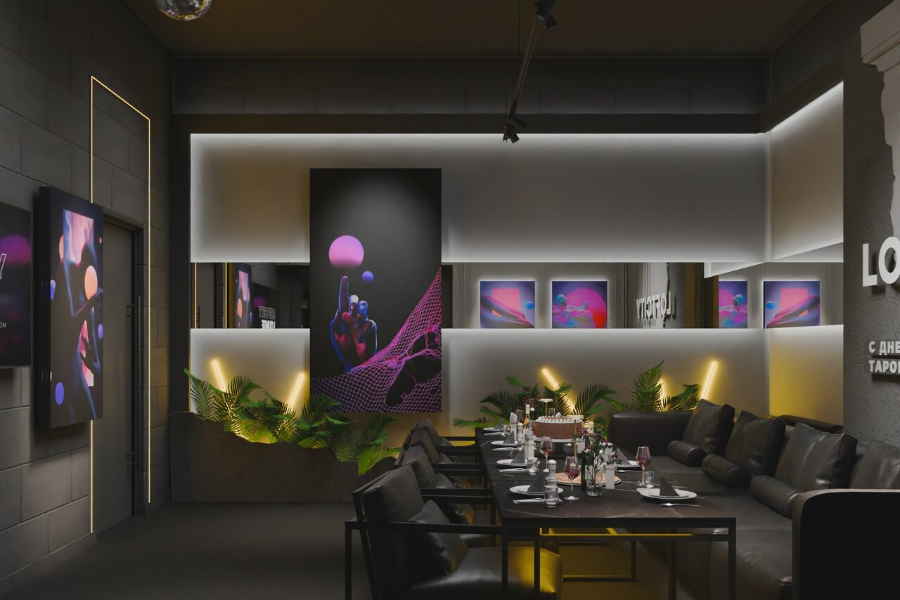 Арендовать Лофт в темных тонах с авторским дизайном с верандой на крыше