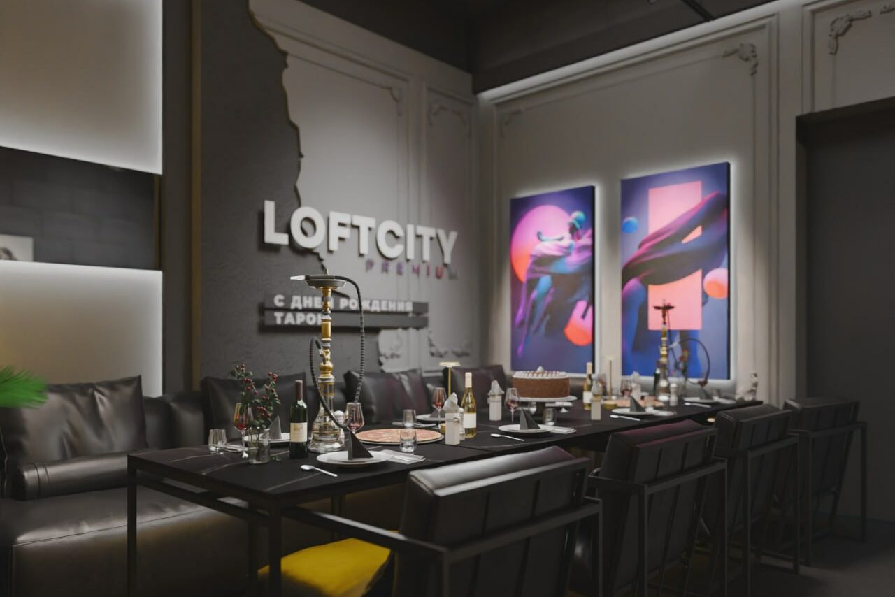 Арендовать Лофт в темных тонах с авторским дизайном с верандой на крыше