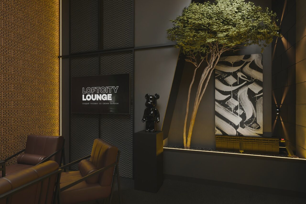 Арендовать Дизайнерский лофт с кожаной мебелью 