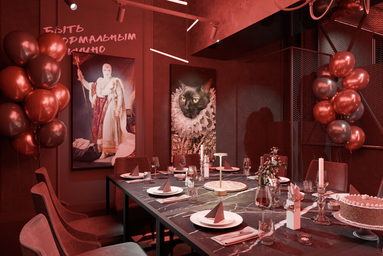 Арендовать Лофт-центр Б69. Зал Красная комната с верандой на крыше