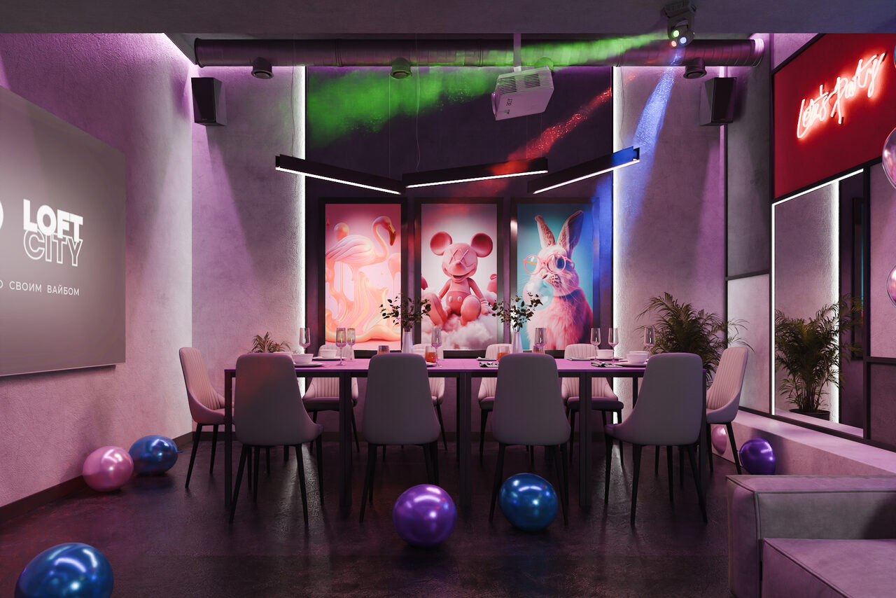 Арендовать Лофт-центр Б69. Зал Honey Bunny с верандой на крыше