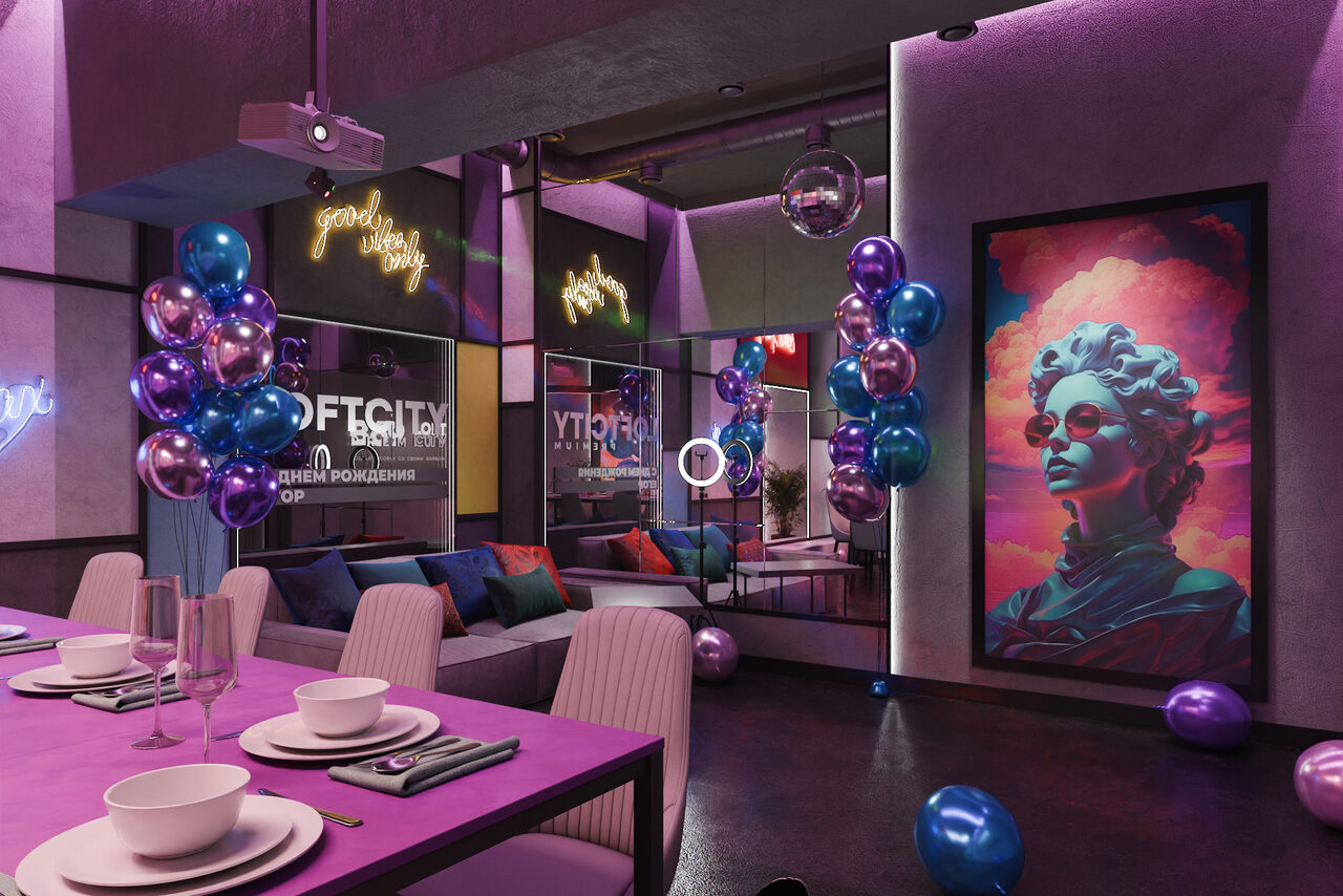 Арендовать Лофт-центр Б69. Зал Honey Bunny с верандой на крыше