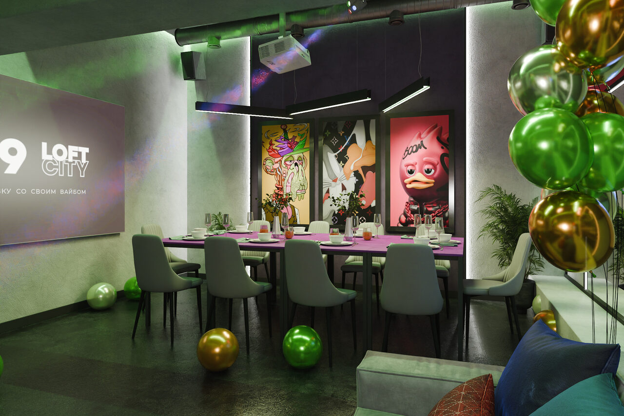 Арендовать Лофт-центр Б69. Зал Матча с верандой на крыше