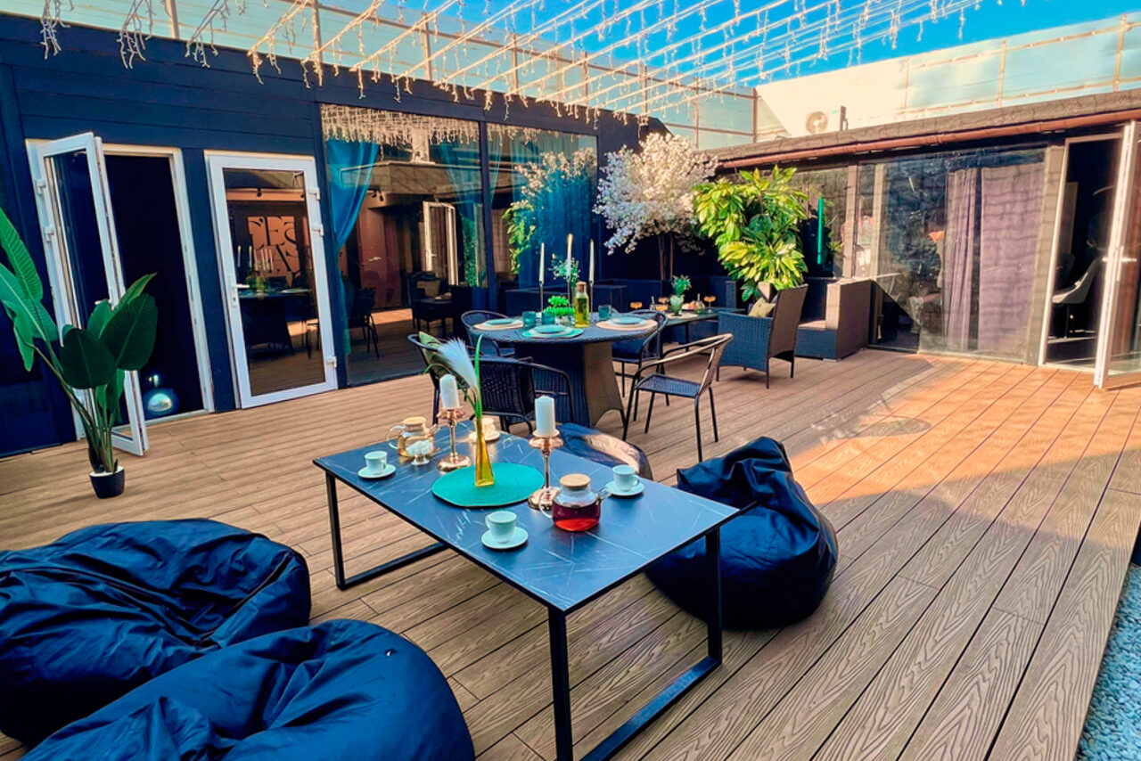 Арендовать Лофт-центр Б69. Зал Матча с верандой на крыше