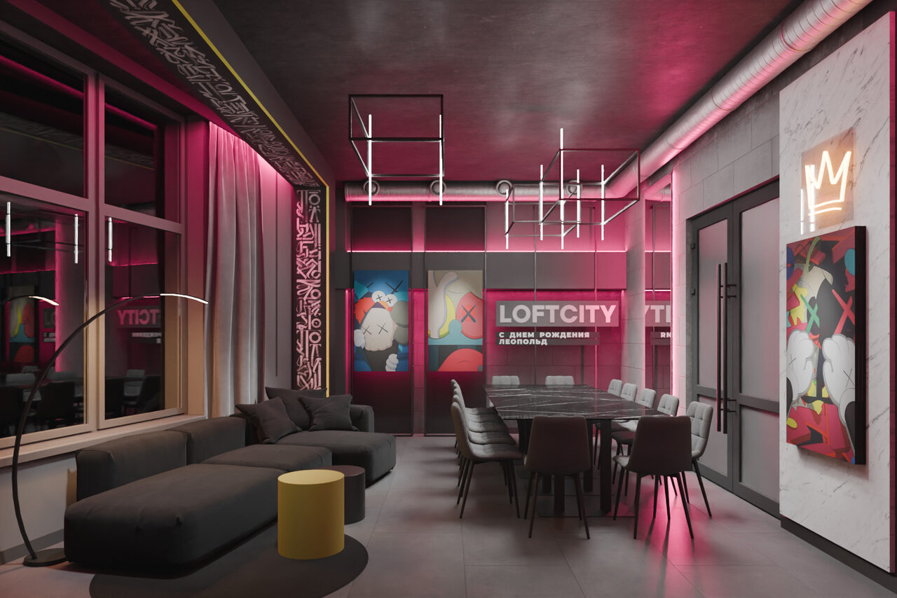 Арендовать ИглуЛофт. Love is. Лофт с футуристичным интерьером