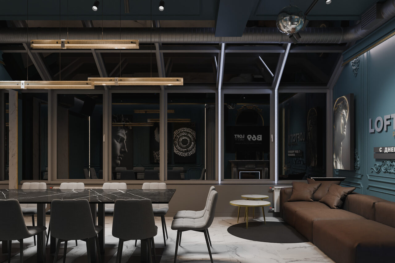 Арендовать Эрмитаж. Лофт с большими окнами и стильным дизайном