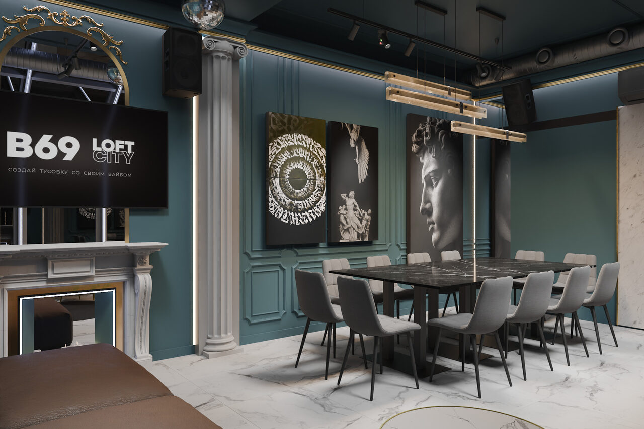 Арендовать Эрмитаж. Лофт с большими окнами и стильным дизайном