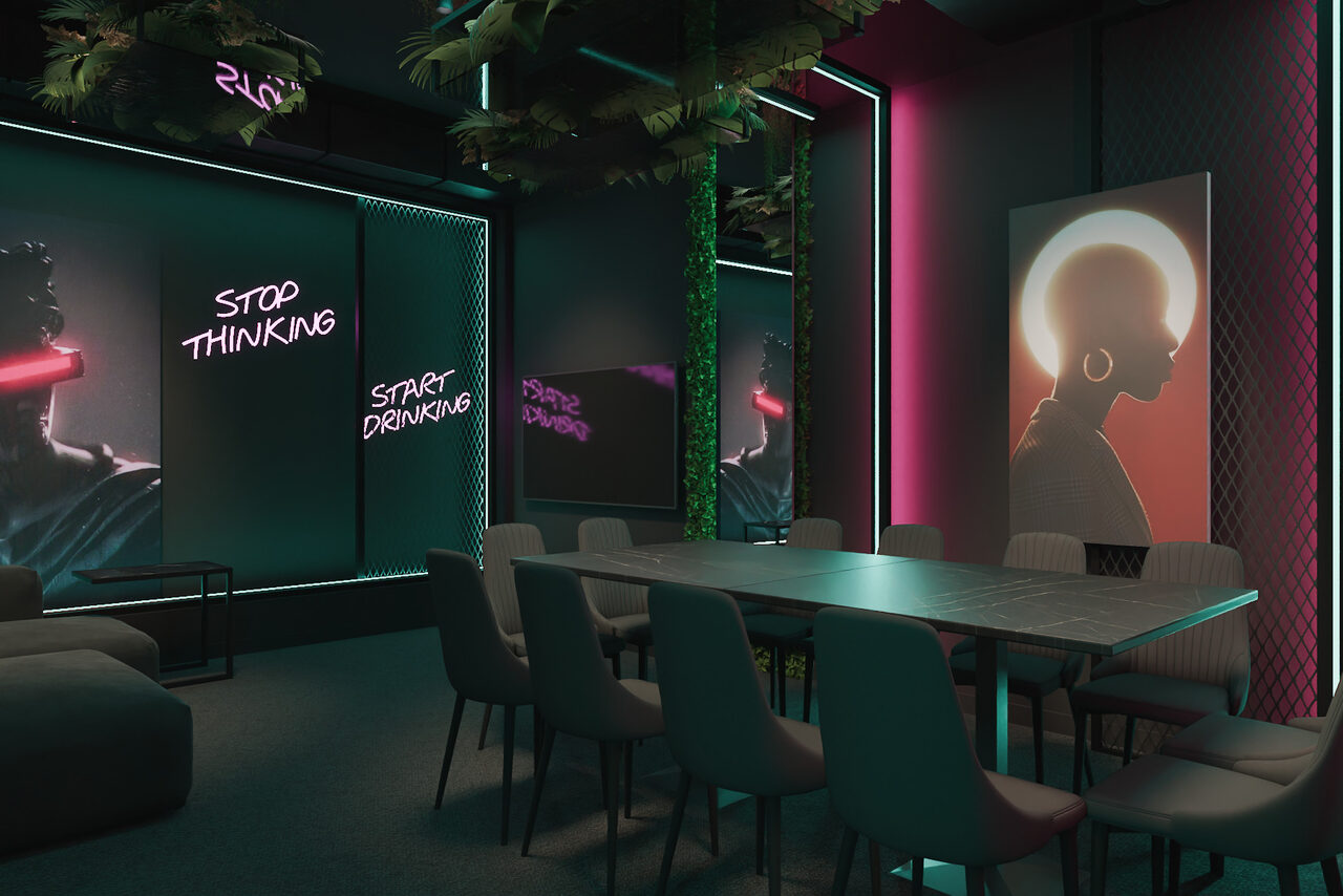 Арендовать  ИглуЛофт. Атлантида. Лофт с зеленью и неоном