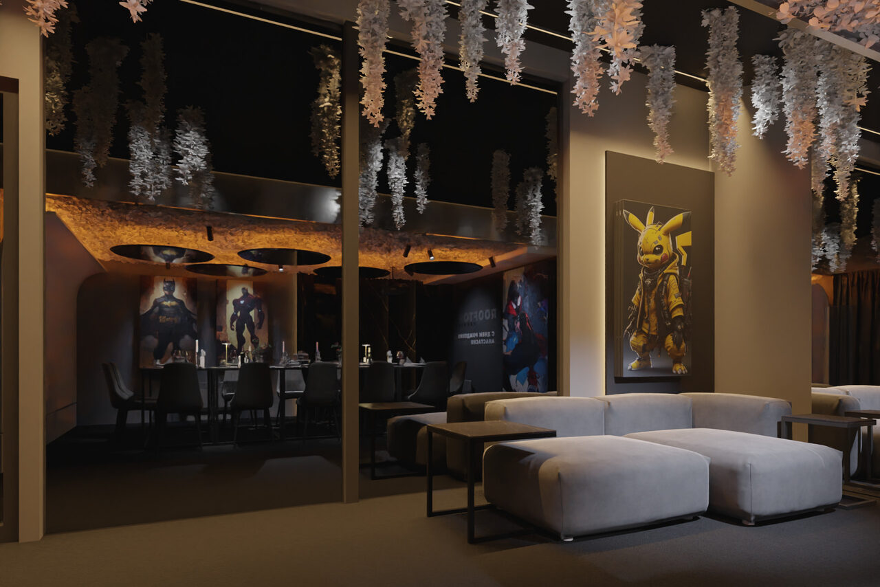 Арендовать ИглуЛофт. Зал Тёмный рыцарь