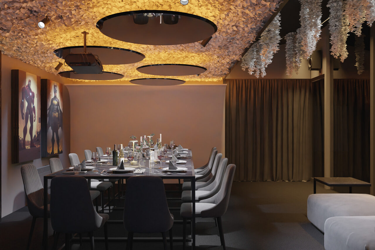 Арендовать ИглуЛофт. Зал Тёмный рыцарь