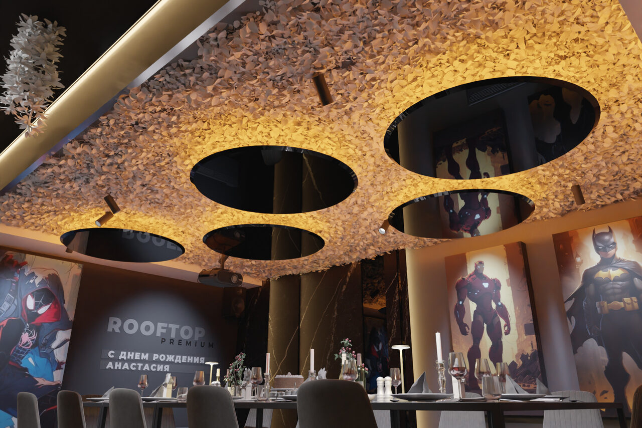 Арендовать ИглуЛофт. Зал Тёмный рыцарь