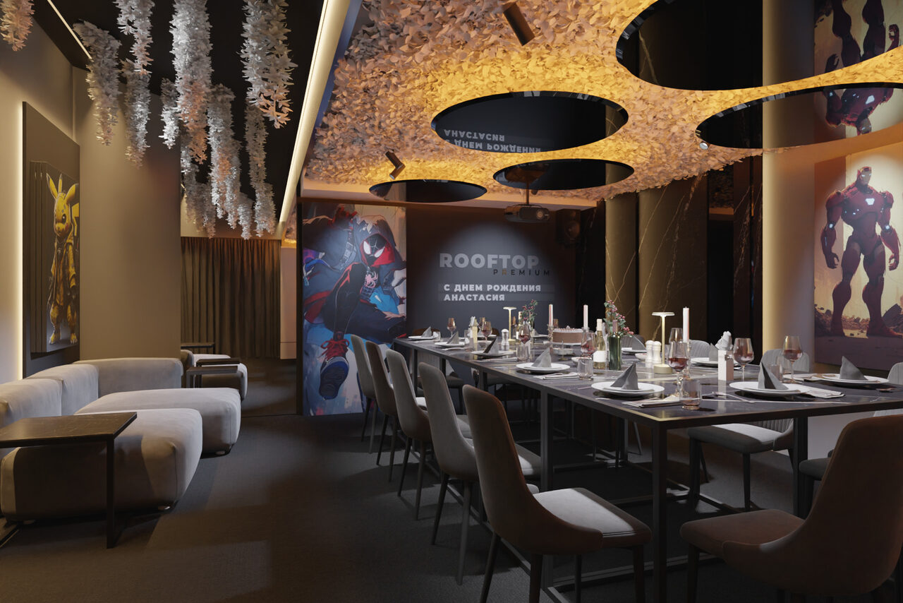 Арендовать ИглуЛофт. Зал Тёмный рыцарь