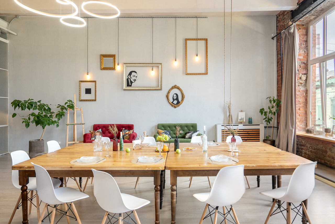 Арендовать Светлое лофт-пространство с тремя залами