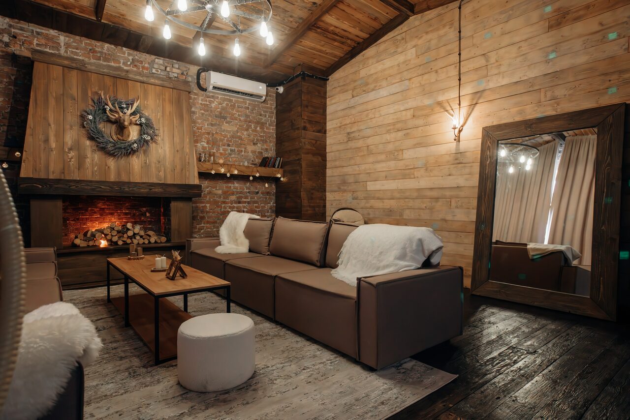 Арендовать Шале. Стилизованный лофт с камином