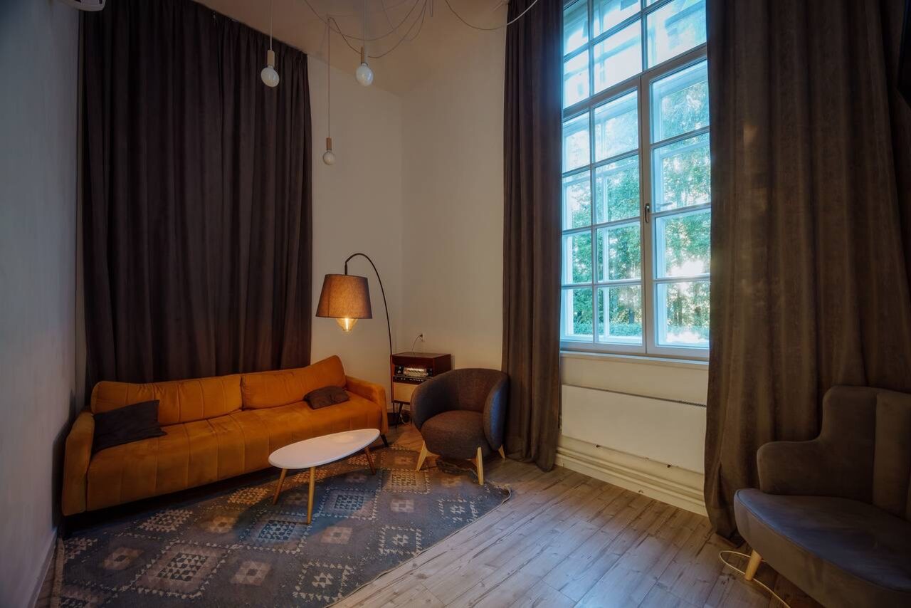 Арендовать Лофт Сканди. Зал в скандинавском стиле