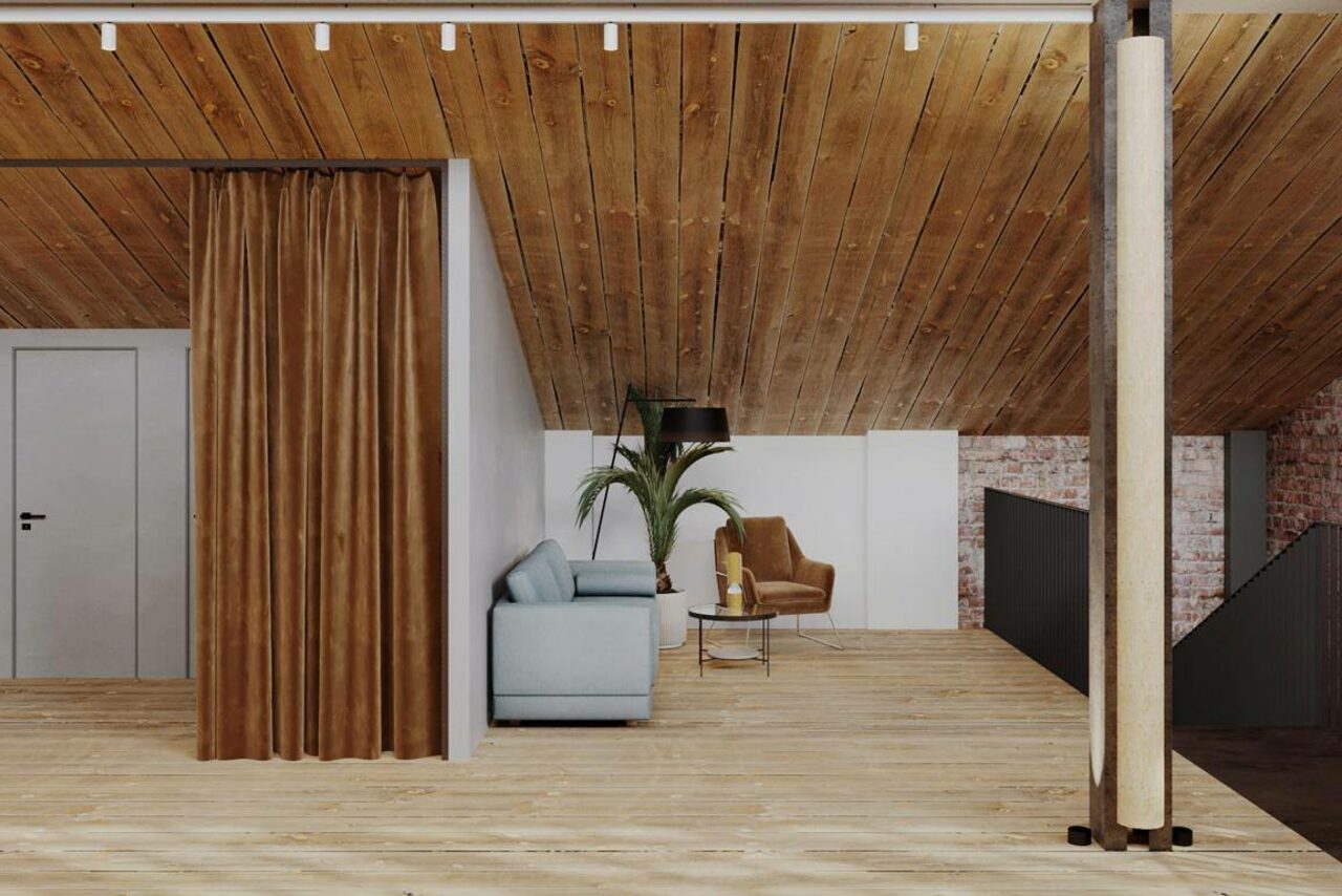 Арендовать AG Loft. Зал Urban. Просторный лофт с раритетным автомобилем