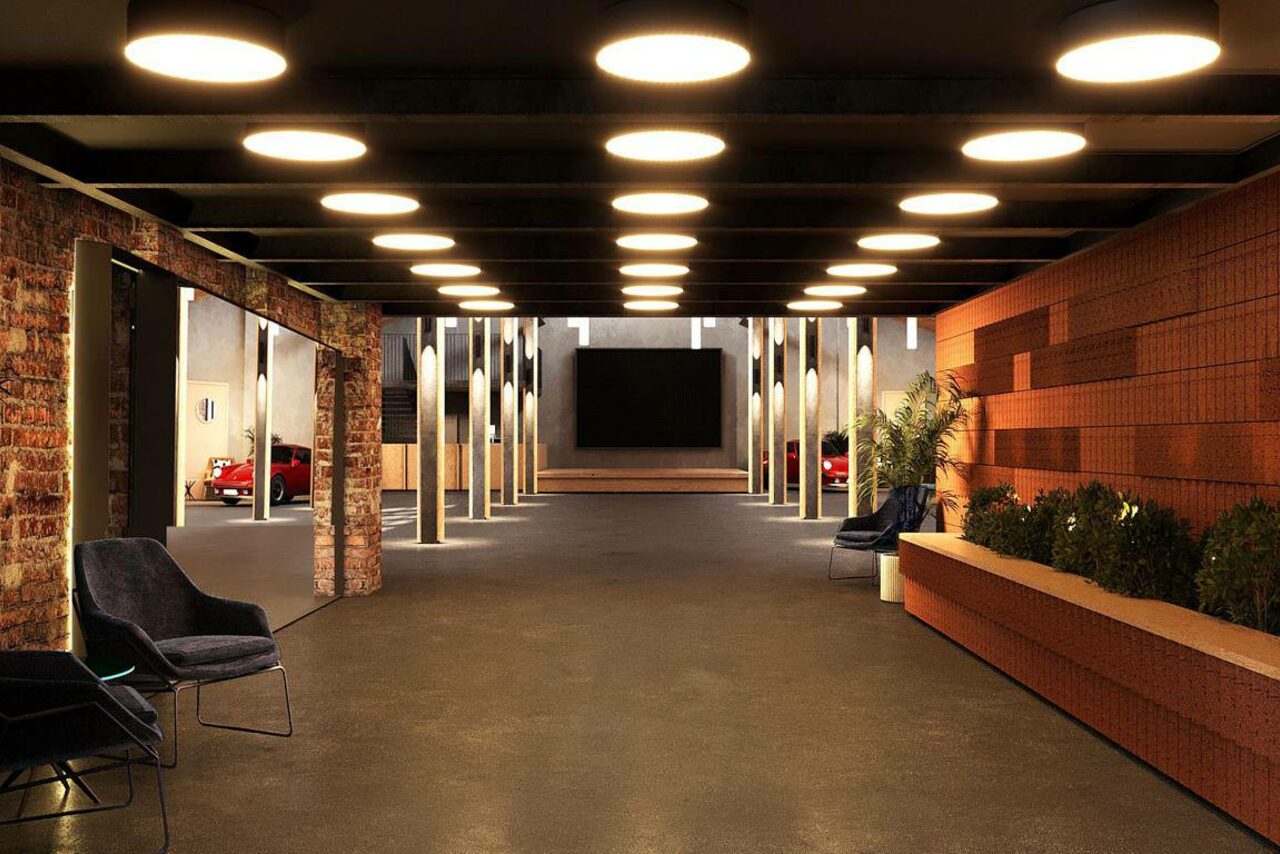 Арендовать AG Loft. Зал Urban. Просторный лофт с раритетным автомобилем