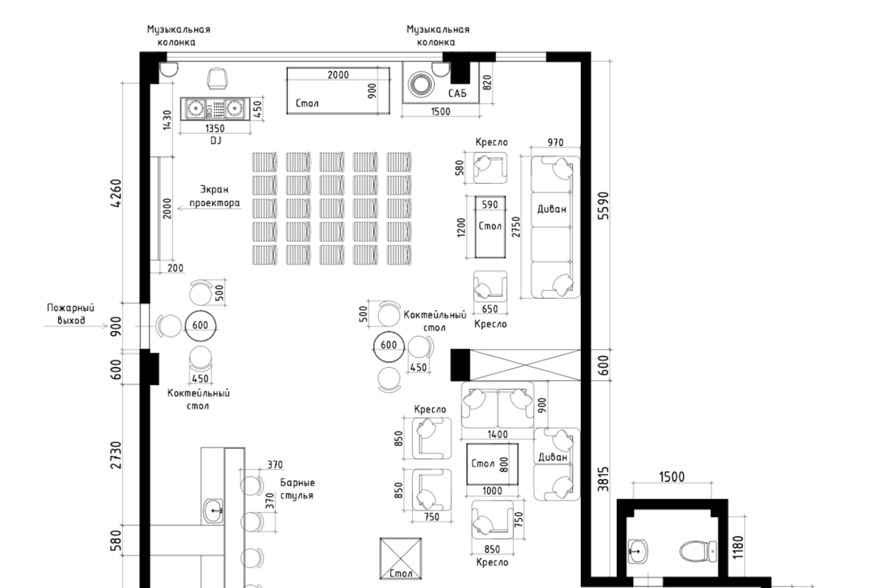 Арендовать Work Shop Loft. Зал 2 с верандой